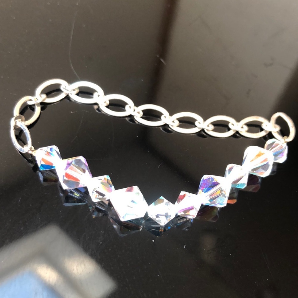 VTG 1950’s Aurora Borealis Bracelet- small wrist